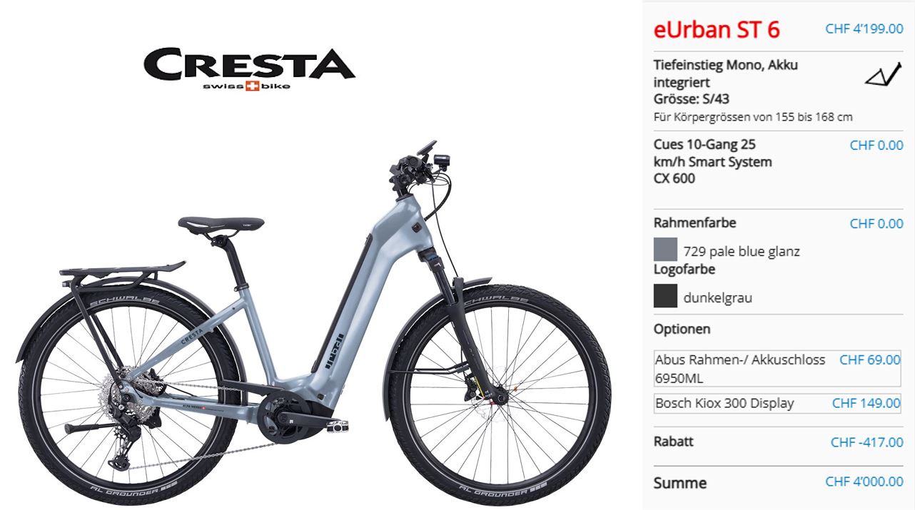 e Urban / CX / 600 Wh
