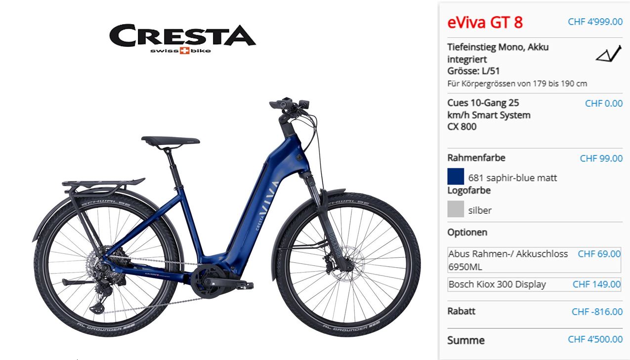 e Viva GT / CX / 800 Wh